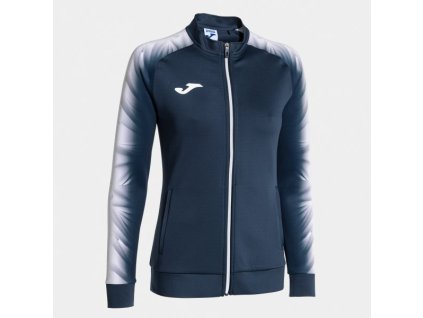 Dámská sportovní mikina JOMA ELITE XI FULL ZIP SWEATSHIRT NAVY WHITE (Velikost S, Barva NAVY-WHITE)
