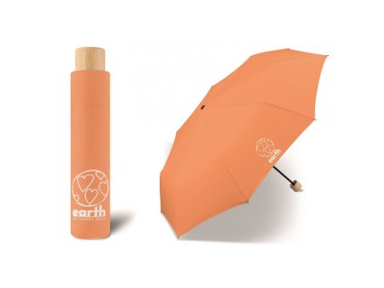 Dámský EKO deštník Earth super mini 61205 Papaya