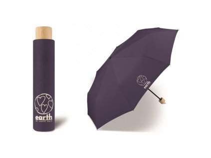 Dámský EKO deštník Earth super mini 61209 Mulberry Purple