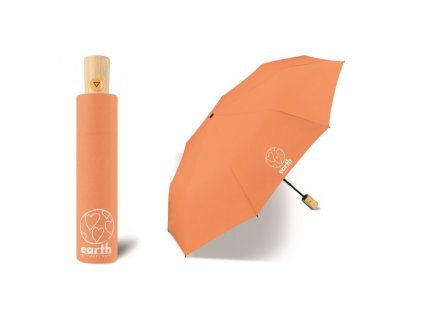 Dámský EKO deštník Earth mini AC 61307 Papaya