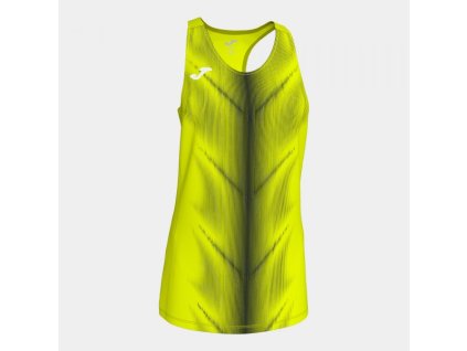 Dámské/Dívčí sportovní tílko JOMA OLIMPIA T-SHIRT F.YELLOW-BLACK SLEEVELESS WOMAN (Velikost 152, Barva AMARILLO FLÚOR-NEGRO)