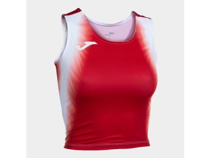 Dámský běžecký top JOMA ELITE XI TOP RED WHITE (Velikost L, Barva RED-WHITE)