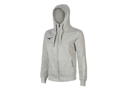 Mizuno Sweat FZ Hoodie/Heather Grey (Velikost 4XL)