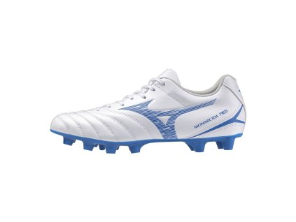 Pánská fotbalová obuv Mizuno MONARCIDA NEO III SELECT FG / White/Laser Blue (Velikost 42.5/8.5)