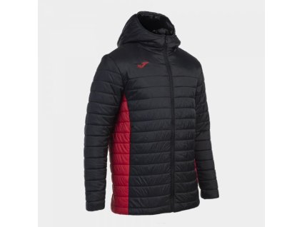Pánská/Chlapecká sportovní zimní bunda JOMA URBAN V ANORAK BLACK RED (Velikost 2XL, Barva BLACK-RED)