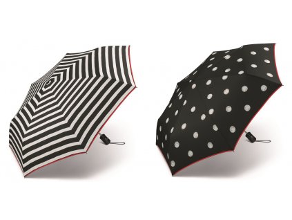 Plně automatický deštník Happy Rain 46864 Black & White