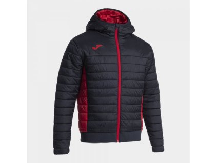 Pánská/Chlapecká sportovní zimní bunda JOMA URBAN V BOMBER JACKET BLACK RED (Velikost 3XL, Barva BLACK-RED)