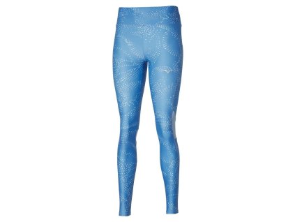 Dámské sportovní legíny Mizuno Active Tights / Parisian Blue (Velikost XL)