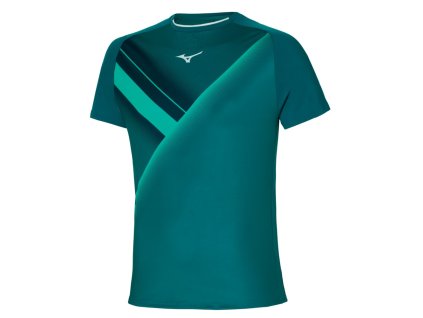 Pánské sportovní tričko Mizuno Shadow Graphic Tee/Harbor Blue