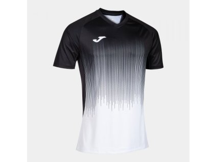 Pánské/Chlapecké sportovní tričko JOMA TIGER IV SHORT SLEEVE T-SHIRT WHITE BLACK