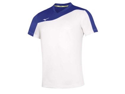 Pánské sportovní tričko Mizuno Authentic Myou Tee/White/Royal