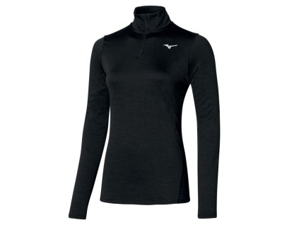 Dámské sportovní tričko Mizuno Impulse Core LS HZ / Black