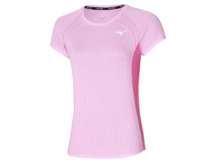 Dámské sportovní tričko Mizuno DryAeroFlow Tee / Pink Lavender