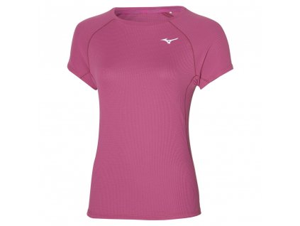 Dámské sportovní tričko Mizuno Dryaeroflow tee / Magenta Haze