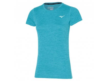 Dámské sportovní tričko Mizuno Impulse Core Tee / Algiers Blue