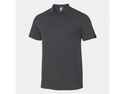 Pánské sportovní polo tričko JOMA SYDNEY SHORT SLEEVE POLO ANTHRACITE