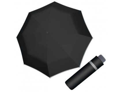 Dětský skládací deštník Doppler Kids Mini LIGHT UP BLACK