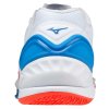 Unisex halová obuv Mizuno WAVE STEALTH NEO / WHITE / IGNITION RED / FRENCH BLUE (Velikost 51.0/15.0)