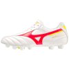 Pánská fotbalová obuv Mizuno MORELIA II PRO / White/FCoral2/Bolt2