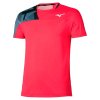 Pánské sportovní tričko Mizuno Daybreakers Shadow SS Tee(M) / Vibrant Red (Velikost M)