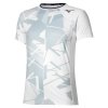 Pánské sportovní tričko Mizuno DB Shadow Graphic SS Tee(M) / White / Gray (Velikost M)