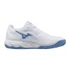 Dámská tenisová obuv Mizuno WAVE ENFORCE COURT CC / White/Parisian Blue/Plein Air (Velikost 36.5/4.0)