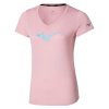 Dámské sportovní tričko Mizuno Core Runbird Tee(W) / Bleached Mauve (Velikost M)