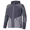 Pánská sportovní bunda Mizuno Active Alpha Hodded Jacket(M) / Odyssey Gray (Velikost L)