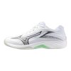 Unisex halová obuv Mizuno THUNDER BLADE Z(U) / White/Black/Frozen Emerald (Velikost 51.0/15.0)