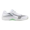 Unisex halová obuv Mizuno THUNDER BLADE Z(U) / White/Black/Frozen Emerald (Velikost 51.0/15.0)