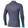 Pánské termo triko Mizuno Virtual Body G5 Half Zip(M) / Odyssey Gray / Capri Breeze (Velikost L)
