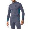Pánské termo triko Mizuno Virtual Body G5 Half Zip(M) / Odyssey Gray / Capri Breeze (Velikost L)