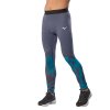Pánské termo legíny Mizuno Virtual Body G5 Long Tights(M) / Odyssey Gray / Capri Breeze (Velikost L)