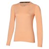 Dámské sportovní tričko Mizuno Impulse Core LS Tee / Dubarry (Velikost L)