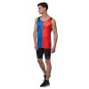 Pánské sportovní tílko Mizuno DryAeroFlow Graphic Tank(M) / Oni Red/Oni Blue (Velikost L)