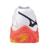 Unisex volejbalová obuv Mizuno WAVE LIGHTNING Z8(U) / White/Fiery Coral 2/Citrus (Velikost 37.0/4.5)