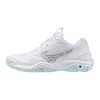 Dámská halová obuv Mizuno WAVE STEALTH 6(W) / White/Blue Tint (Velikost 36.0/3.5)