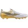 Pánské fotbalové lisovky Mizuno MIZUNO ? ELITE MD / White/GE Gold/Black (Velikost 47.0/12.0)