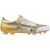 Pánské fotbalové lisovky Mizuno MIZUNO ? ELITE MD / White/GE Gold/Black (Velikost 47.0/12.0)