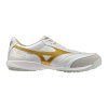 Pánská futsalová obuv Mizuno MORELIA SALA PRO TF(U) / White/Football Gold/Galaxy Sil (Velikost 39.0/6.0)