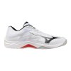 Unisex volejbalová obuv Mizuno LIGHTNING SELECT(U) / White/Black/Fiery Red (Velikost 39.0/6.0)