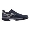 Pánská tenisová obuv Mizuno WAVE EXCEED COURT CC(M) / Odyssey Gray/White/BlueGranite (Velikost 40.0/6.5)
