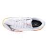 Pánská tenisová obuv Mizuno WAVE EXCEED COURT CC(M) / White/Calypso Coral/Citrus (Velikost 40.5/7.0)
