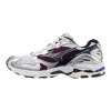 Unisex vycházková obuv MizunoWAVE RIDER 10 / White/Baritone Blue/Dark Purple (Velikost 42.0/8.0)