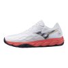 Unisex tenisová obuv mizuno WAVE ENFORCE COURT AC(U) / White/Baritone Blue/CalypsoCor (Velikost 41.0/7.5)