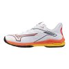 Unisex tenisová obuv Mizuno WAVE EXCEED TOUR 6 AC(U) / White/Fiery Coral 2/Citrus (Velikost 41.0/7.5)