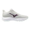 Dámská běžecká obuv Mizuno WAVE SERENE 2(W) / Snow White/Dark Purple/Ice Gre (Velikost 37.0/4.5)