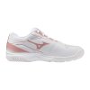 Dětská halová obuv Mizuno STEALTH STAR 3 Jr.(C) / White/Rose Elegance/Lava Falls (Velikost 34.5/2.5)