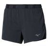 Dámské sportovní šortky Mizuno Tech Light Split 3.5 Inches Short / Black (Velikost M)