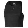 Dámské sportovní tričko Mizuno Tech Light Crop Top / Black (Velikost M)